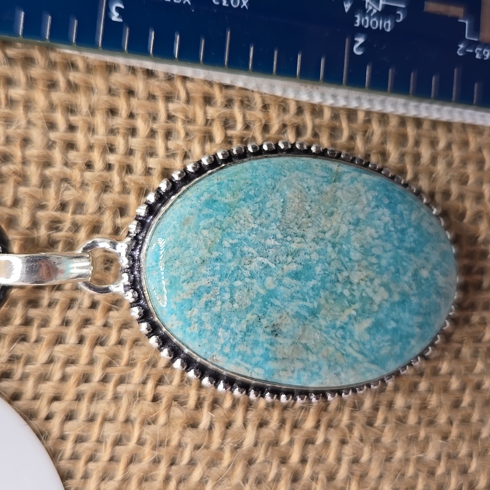 Amazonite blue-green pendant NWOT #344